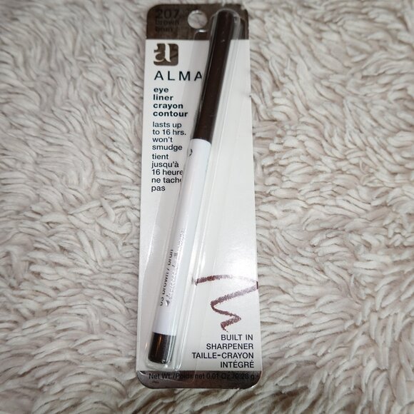 Almay Eye Liner Crayon Contour, 207 Brown, Built-In Sharpener, NWT - Picture 1 of 2